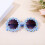 Runde Blomstersolbriller Børnesolbriller Daisy Røde 4