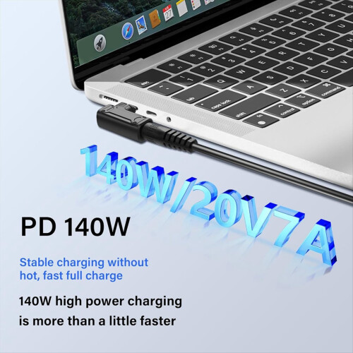 PD 140W DC - Type-C töltőadapter telefonhoz, táblagéphez, laptophoz (F) 1