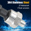 1/8" NPT-gevind tryktransmitter i rustfrit stål til olie 5