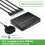 4 σε 4 εξόδους KVM USB2.0 Switch Hub Adapter USB2.0 Printer για φορητό υπολογιστή 2