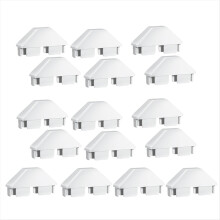 16 stuks witte vinyl schuttingkappen 7/8 inch x 3 inch