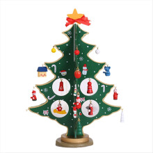 DIY Wooden Christmas Tree Christmas Tree Gift three-dimensional green