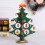 DIY Wooden Christmas Tree Christmas Tree Gift three-dimensional green 5