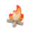 Pătură moale de pluș Bonfire pentru decorarea dormitorului, S 1