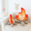 Pătură moale de pluș Bonfire pentru decorarea dormitorului, S 5