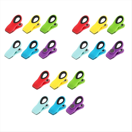 Poseklips med magneter - Madklips, Chipklips, Forseglingsklips
