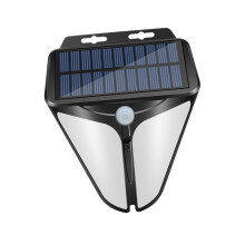 Outdoor Solar Alarm Lamp PIR Motion Sensor Theft Deterrent Security Light With Easy Install