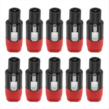 4-benet NL4FC højttalerstik Ohm-stik Højttalerlydkabeladapter, B