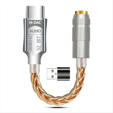 USB C - 3,5 mm-es fülhallgató erősítő Hifi digitális audio dekóder