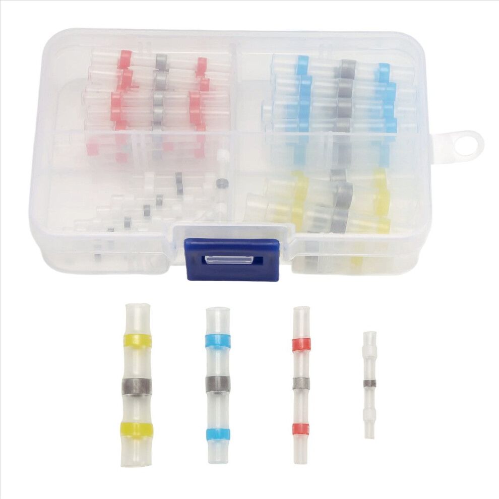 50Pcs Solder Seal Heat Connector Shrink Butt Connectors Lug Terminals 4714188466836