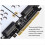 PH46-2 Dual-disk 2,5-tommer harddisk til PCIE 4.0 split-kort 4