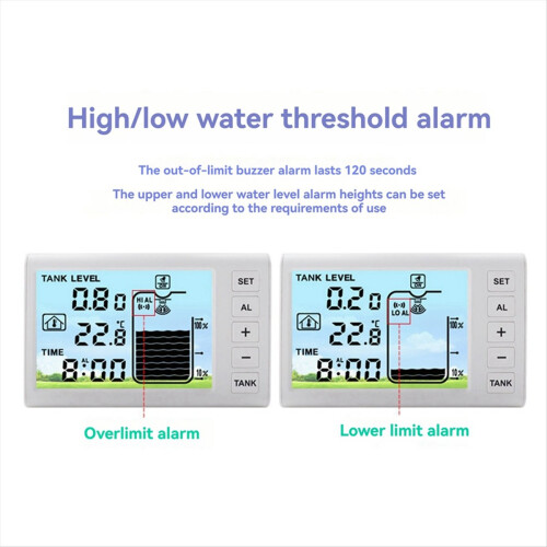 Ultrasonic level meter Multifunctional household water level meter 1