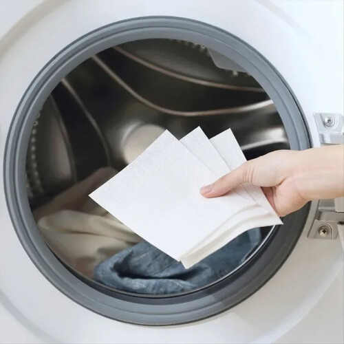Χαρτί πλύσης ρούχων Αντιβαμμένο ύφασμα Laundry GrabberCloth Χρώμα 1