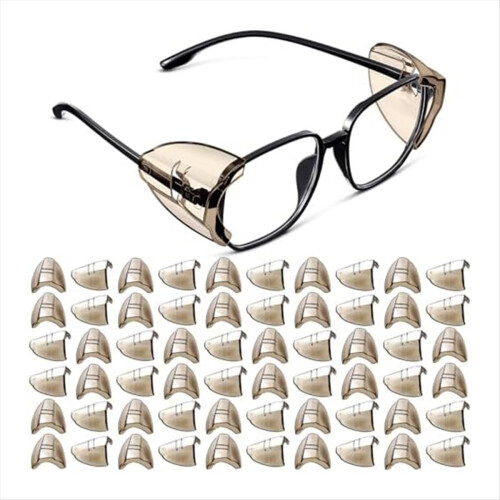 Safety Glasses Side Black Transparent