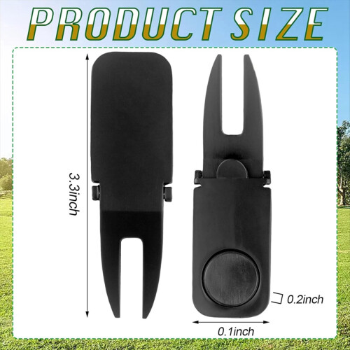 Golf Turf Tool Cigars Holder Magnetic Golf Tool Golf Fork 1