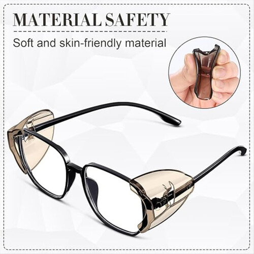 Safety Glasses Side Black Transparent 2