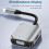 Estação de encaixe USB C, extensor 2 em 1 compatível com USB-C para VGA 5