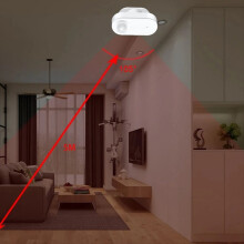 Zigbee PIR infrarød + 24 GHz mm bølgemodul + lyssensor