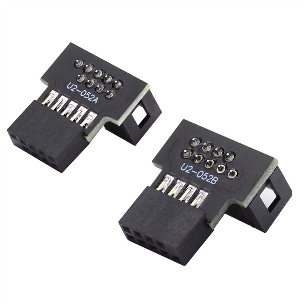 1Set Down&Up Angled 90Degree Male To Female Usb 2.0 10Pin 9Pin Header 4714188435801