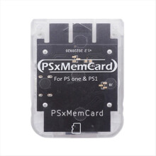 PS1-hukommelseskort Gemte spildata Transparent og sort