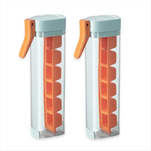 2PCS Einhand-Press-Eisgitter,C