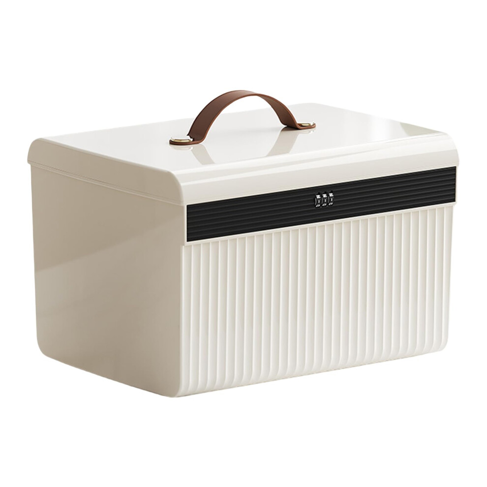 Lockable Storage Trunk Portable Safe Box With Code Lock Large Capacity Jewelry And Valuables Container For Travel Small 9016109580436