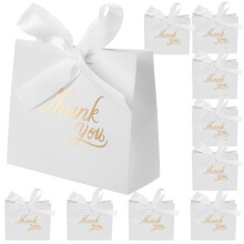 10Stk Weiße Aufbewahrungsboxen Für Party Geschenke Und Festlichkeiten