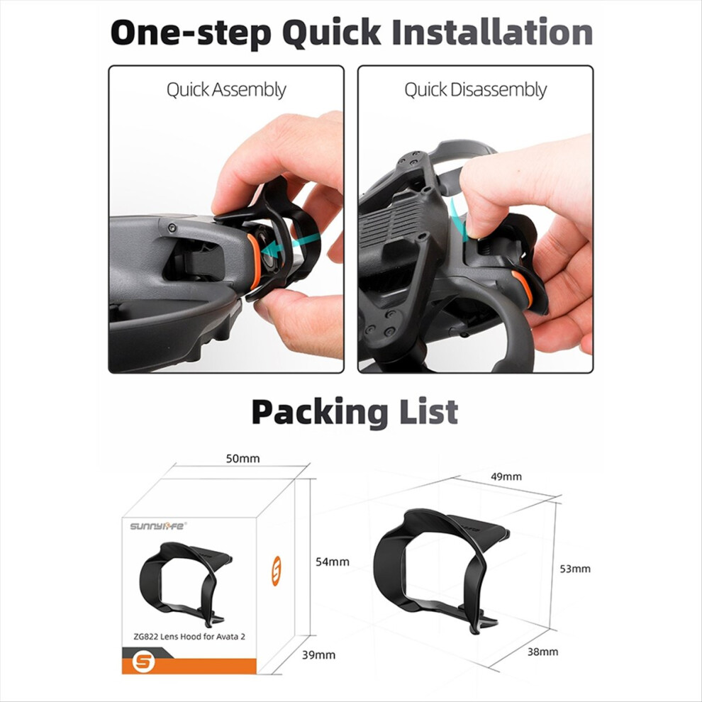 Drone Lens Hood For Avata 2 Lens Hood Gimbal Protection Light 4714188441475