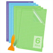 Tapete de corte 6 peças 8,5 x 12 pol. para - Pacote extra com 6 adesivos reutilizáveis