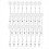 24 pezzi Porta badge retrattile con clip per perline, bianco 1