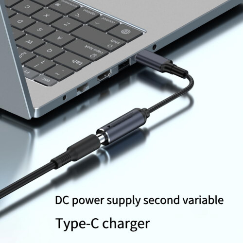 Nabíjecí kabel DC samice na USB C PD samec 2
