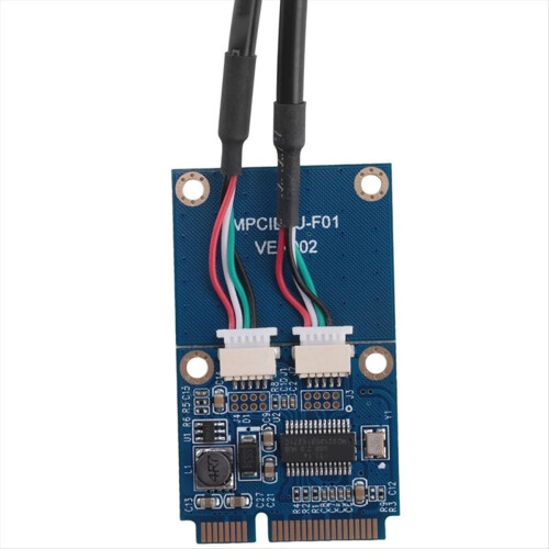 Κάρτα επέκτασης PCI-E MINI PCI-E σε κάρτα προσαρμογέα USB2.0 διπλής θύρας 2