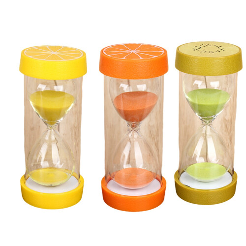 Frugt timeglas sæt timer 5 minutter timing timeglas