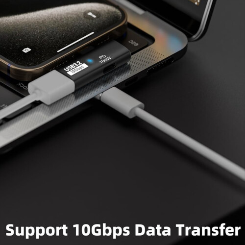 2-i-1 USB C til USB 3.2-adapter for Ally, svart 1