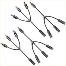 2 par Y-formet solcellestik DC1000V FMMM+MFFF solcellekabelforbindelse