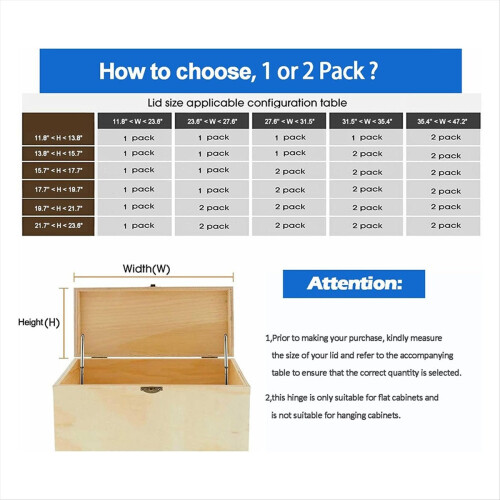 2 Pack Toy Boxes Hinges Soft Close Lid Support Hinges Chest Hinges 2