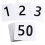 50 unidades de números de mesa 1-50, números de mesa 3,7 x 4 polegadas 1