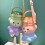 1pc Gradient Cute Water Cup Summer High-value Girls Plastic Cup A 4