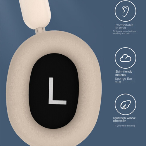 Wireless Headset Headphone With Mic Khaki 2