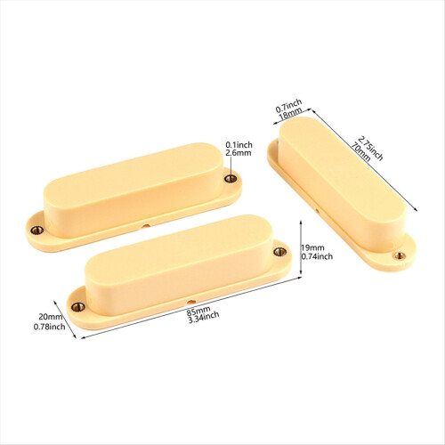 Lukkede Single Coil Pickup-deksel for Style Elgitar 1