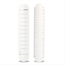 Pulseira de silicone com lembrete para escrever em lembretes, pacote com 2 unidades, branca
