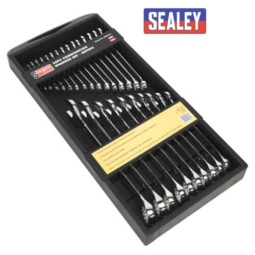 Sealey Combination Spanner Set 25pc Metric