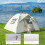 Carpa de playa plegable con toldo 5