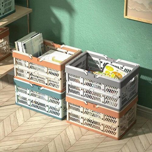 Udendørs foldbar picnickurv bærbar campingopbevaring Container C