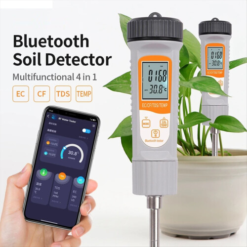 Tester de sol 4 în 1 cu contor Bluetooth EC/TDS/temperatură 1