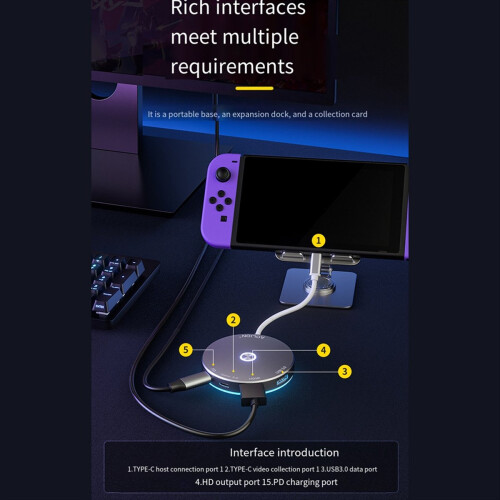 til Switch Video Capture Card TV Dock til PC