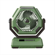 Genopladelig campinglampe med ventilator 6000mAh