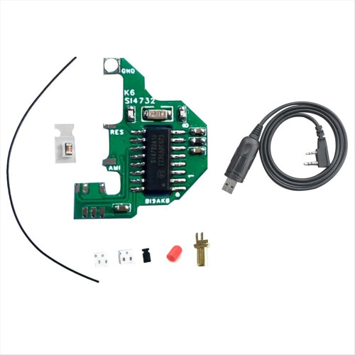 SI4732 Modifikasjonsmodul og krystalloscillator + programmeringskabel