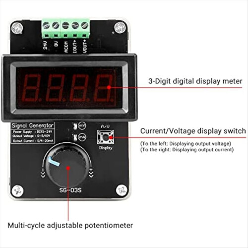 Adjustable Signal Generator, 4-20mA Current Voltage Analog Simulator 1