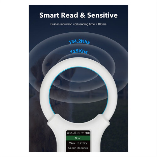 Αναγνώστης RFID για ζώα 134.2Khz/125Khz Pet -B EMID Ρυθμιζόμενος ήχος B 1